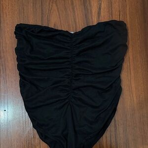 Black Tube Top Bodysuit